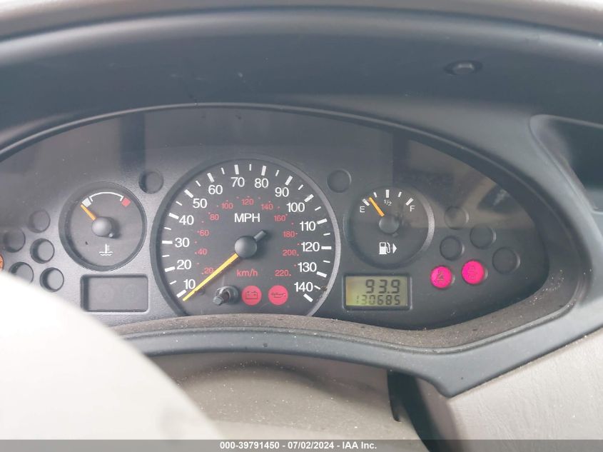 2003 Ford Focus Se VIN: 1FAFP34P93W130705 Lot: 39791450