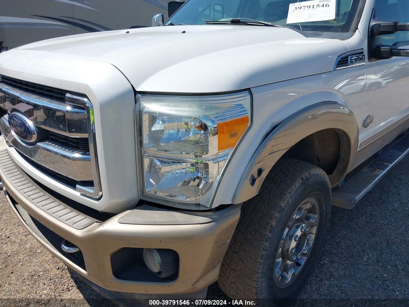 2012 Ford F-250 Lariat VIN: 1FT7W2B65CEB30289 Lot: 39791546