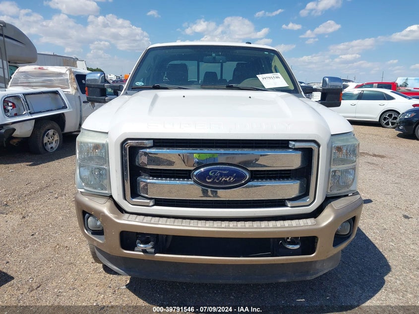 2012 Ford F-250 Lariat VIN: 1FT7W2B65CEB30289 Lot: 39791546