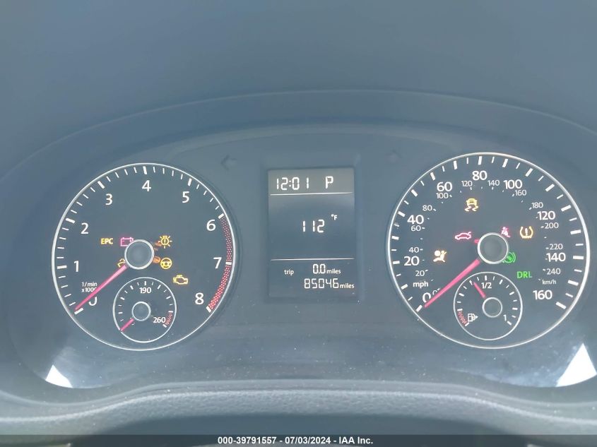 2015 Volkswagen Passat S VIN: 1VWAT7A38FC096820 Lot: 39791557