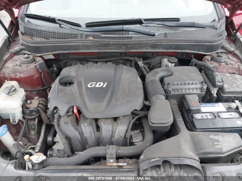 2013 Hyundai Sonata Gls VIN: 5NPEB4AC4DH700791 Lot: 39791566