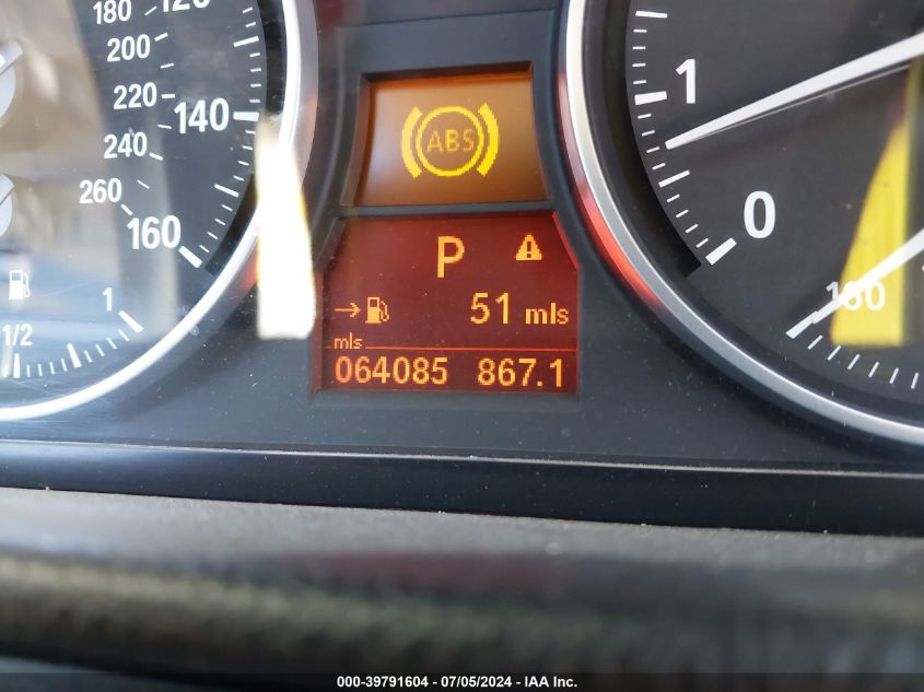 2007 BMW 335I VIN: WBAWB735X7P038239 Lot: 39791604