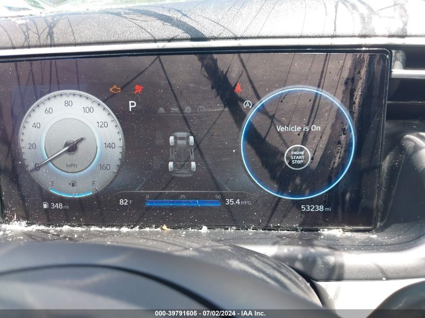 2022 Hyundai Tucson Sel VIN: 5NMJFCAE6NH033607 Lot: 39791605