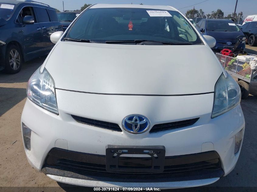 2014 Toyota Prius Two VIN: JTDKN3DU2E1752292 Lot: 39791624