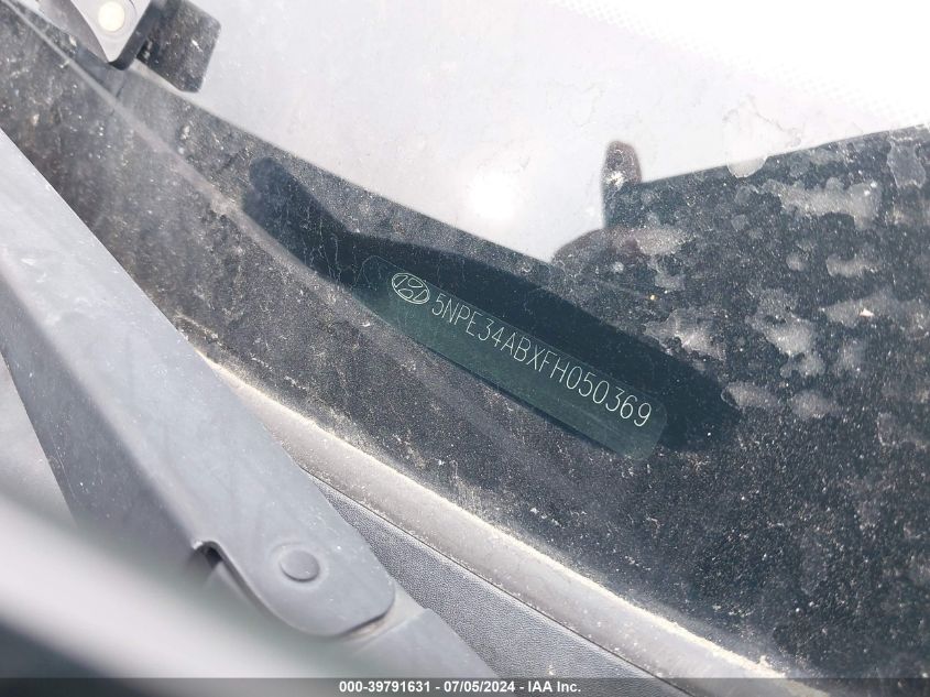 2015 Hyundai Sonata Sport 2.0T VIN: 5NPE34ABXFH050369 Lot: 39791631