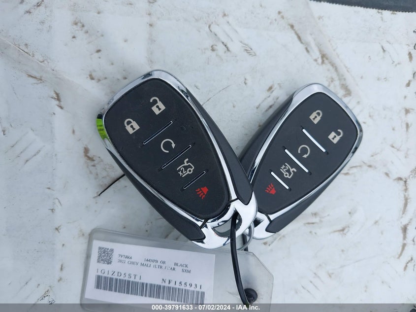 2022 Chevrolet Malibu Fwd Lt VIN: 1G1ZD5ST1NF155931 Lot: 39791633