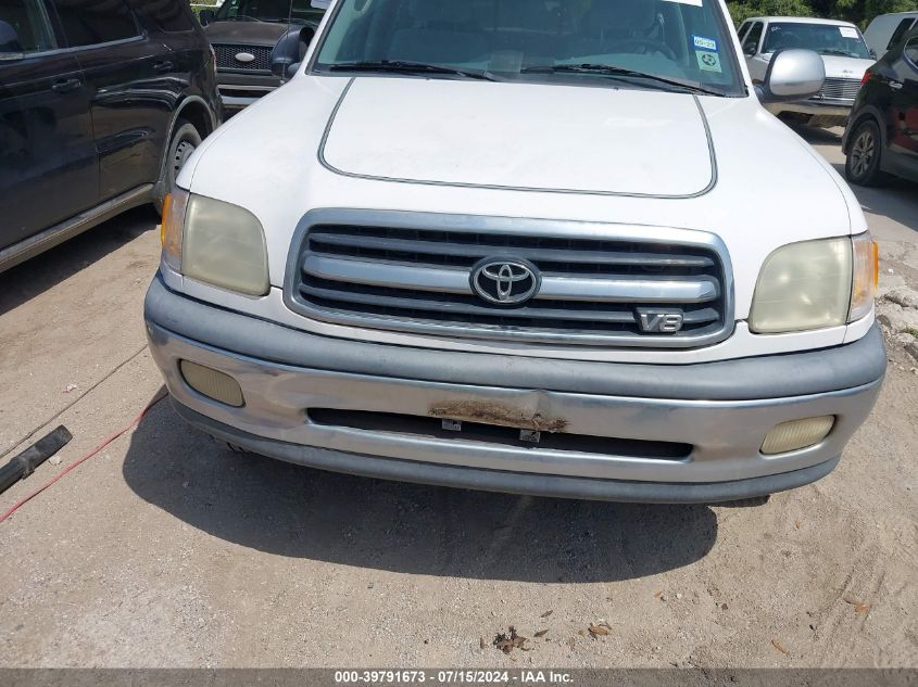 2000 Toyota Tundra Sr5 V8 VIN: 5TBRT3410YS054452 Lot: 39791673