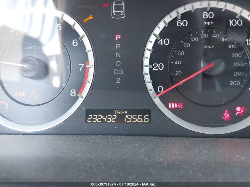 2010 Honda Accord 2.4 Lx VIN: 1HGCP2F39AA038605 Lot: 39791674