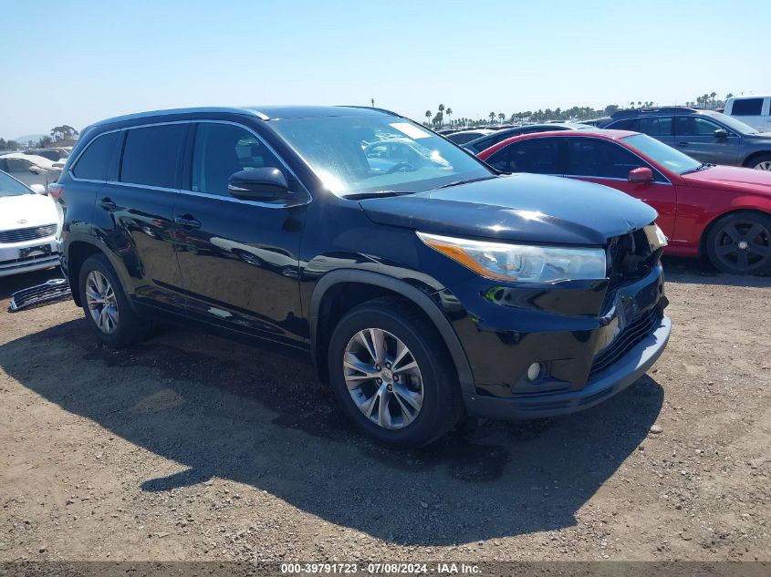 2015 Toyota Highlander Xle V6 VIN: 5TDJKRFH7FS216840 Lot: 39791723