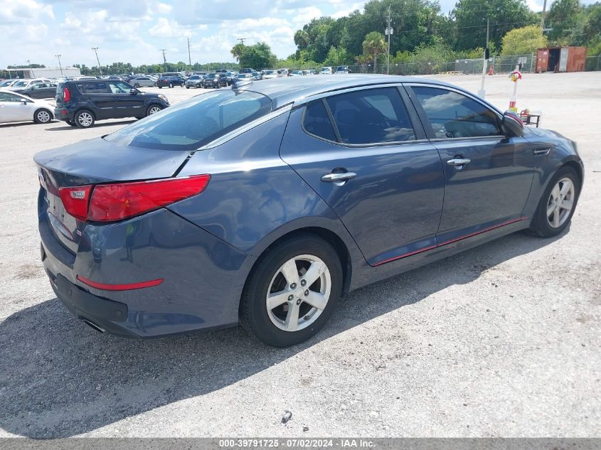 KNAGM4A73F5589785 | 2015 KIA OPTIMA