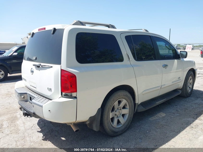 2006 Nissan Armada Le VIN: 5N1AA08AX6N726440 Lot: 39791764