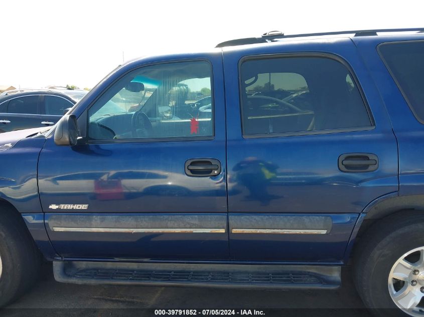 2003 Chevrolet Tahoe Ls VIN: 1GNEC13Z03R135421 Lot: 39791852