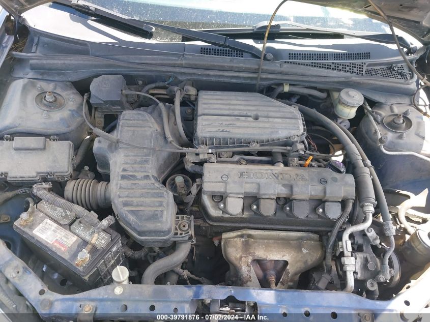 2004 Honda Civic Lx VIN: 1HGES16524L022547 Lot: 39791876