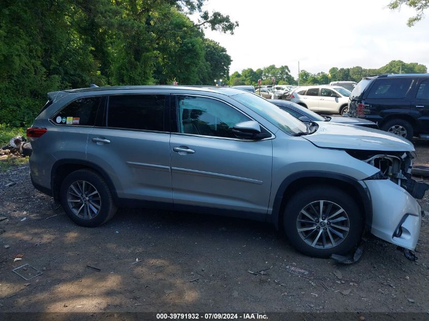 2019 Toyota Highlander Se/Xle VIN: 5TDJZRFH8KS922768 Lot: 39791932