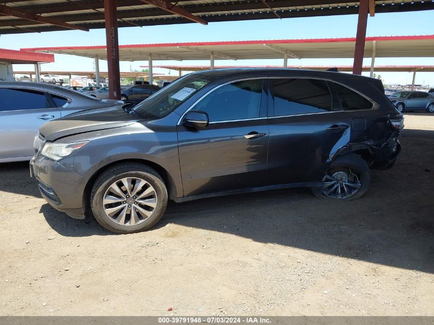 2014 Acura Mdx Technology VIN: 05FRYD4H41EB00817 Lot: 39791948