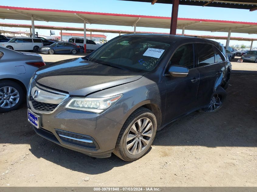 2014 Acura Mdx Technology VIN: 05FRYD4H41EB00817 Lot: 39791948