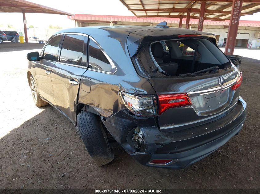 2014 Acura Mdx Technology VIN: 05FRYD4H41EB00817 Lot: 39791948