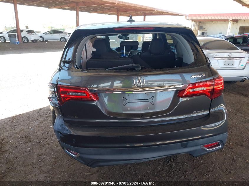 2014 Acura Mdx Technology VIN: 05FRYD4H41EB00817 Lot: 39791948