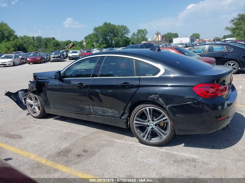 2019 BMW 430I Gran Coupe xDrive VIN: WBA4J3C57KBL05393 Lot: 39791975