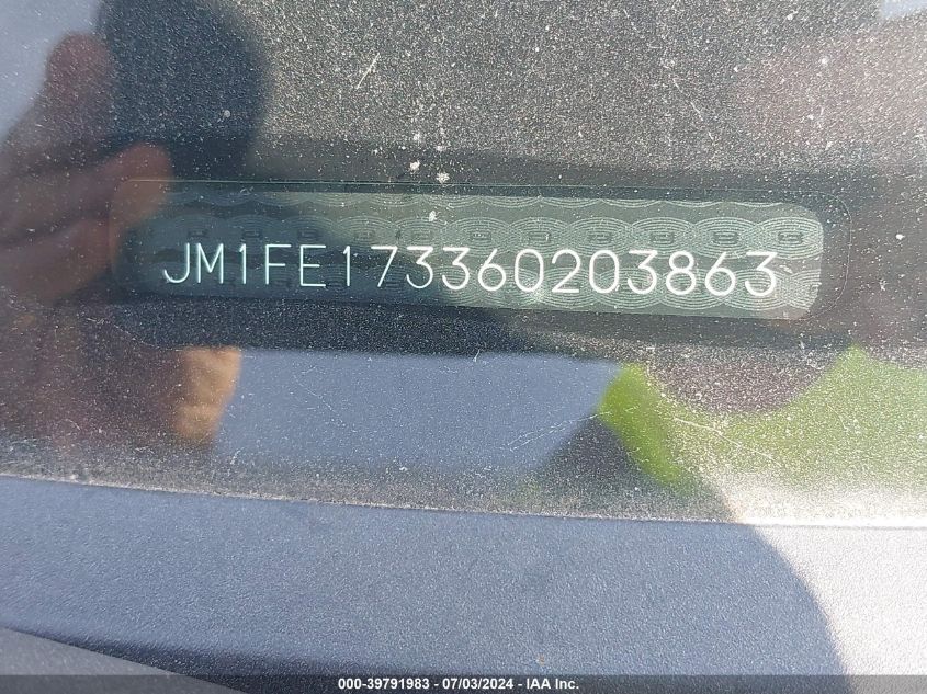 2006 Mazda Rx-8 VIN: JM1FE173360203863 Lot: 39791983