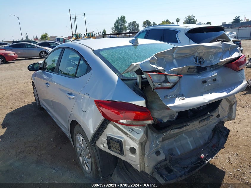 VIN KMHD74LF0HU109725 2017 HYUNDAI ELANTRA SE