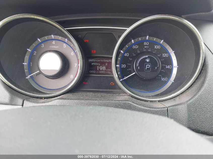 2011 Hyundai Sonata Gls VIN: 5NPEB4ACXBH249931 Lot: 39792030