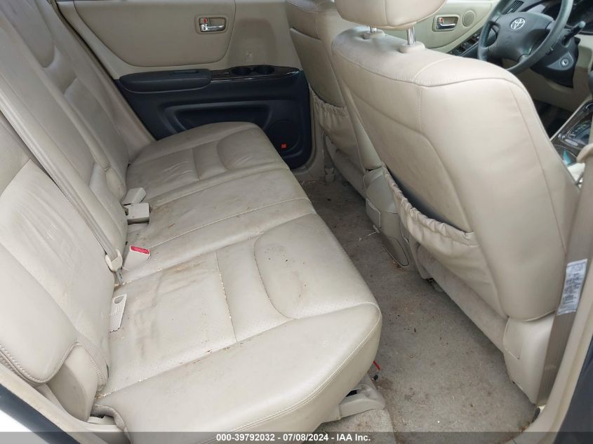 2002 Toyota Highlander Limited V6 VIN: JTEGF21AX20063301 Lot: 39792032