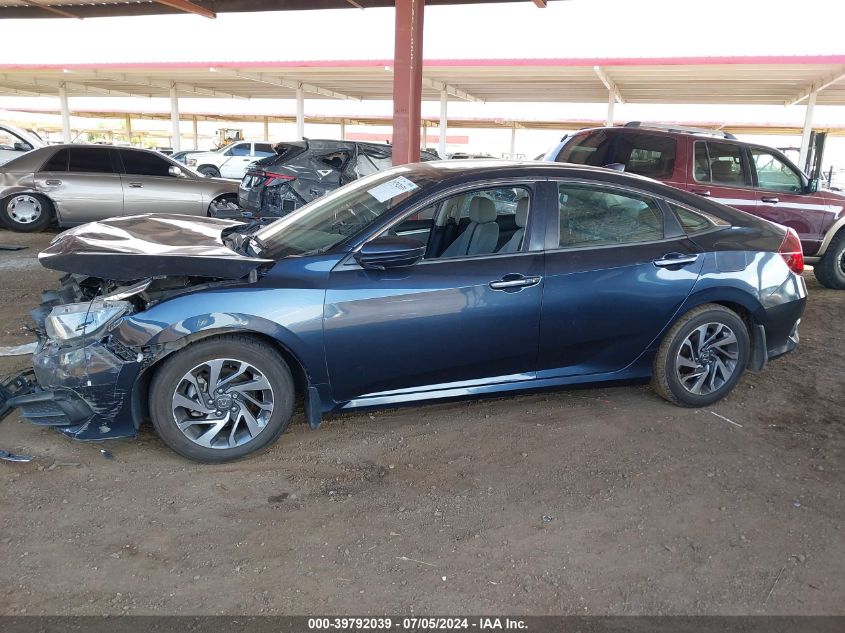 2018 Honda Civic Ex VIN: 19XFC2F74JE031391 Lot: 39792039