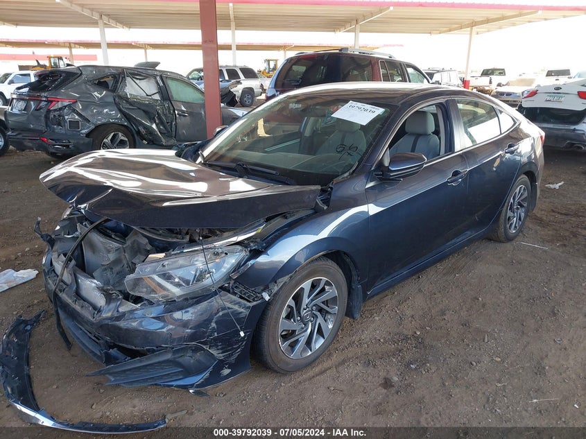 VIN 19XFC2F74JE031391 2018 HONDA CIVIC EX