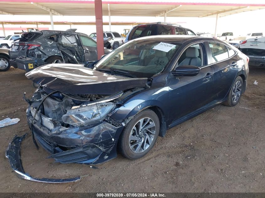 2018 Honda Civic Ex VIN: 19XFC2F74JE031391 Lot: 39792039