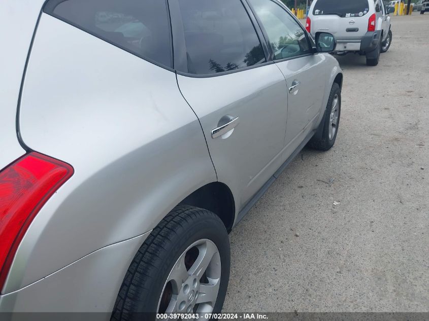 2004 Nissan Murano Sl VIN: JN8AZ08W84W339986 Lot: 39792043