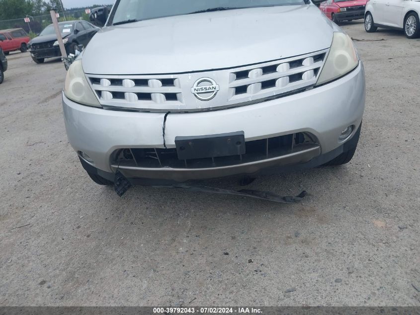 2004 Nissan Murano Sl VIN: JN8AZ08W84W339986 Lot: 39792043