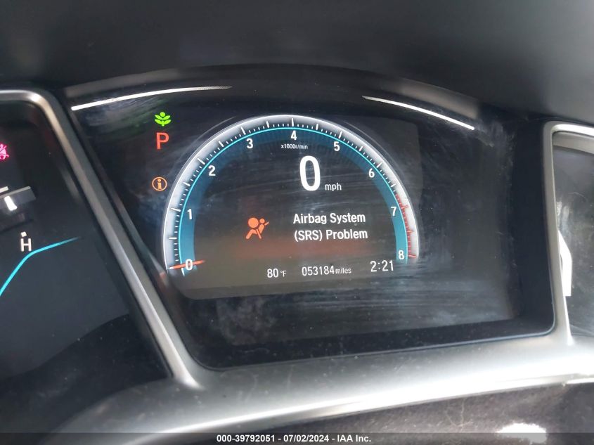 2018 Honda Civic Ex VIN: 2HGFC2F76JH588258 Lot: 39792051