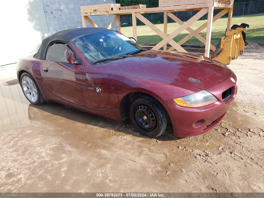 2003 BMW Z4 2.5I VIN: 4USBT33403LR62490 Lot: 39792071