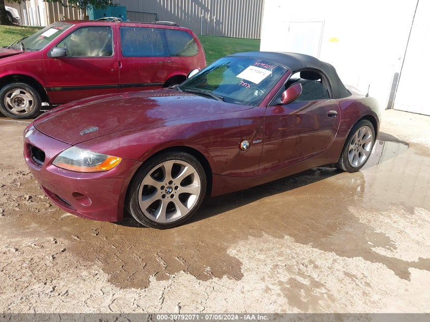 2003 BMW Z4 2.5I VIN: 4USBT33403LR62490 Lot: 39792071