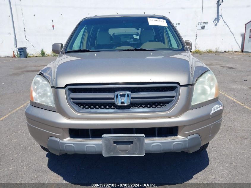2003 Honda Pilot Ex-L VIN: 2HKYF18503H571423 Lot: 39792103