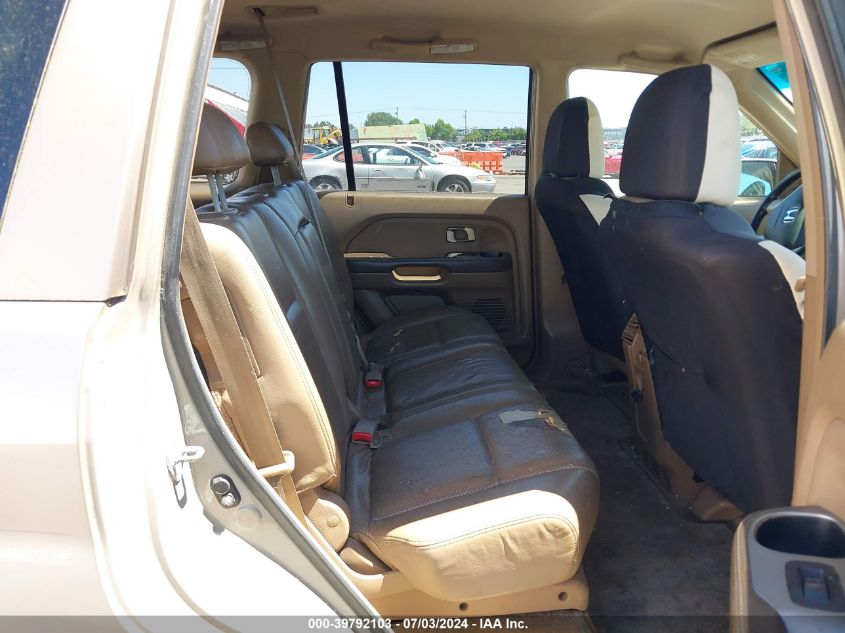 2003 Honda Pilot Ex-L VIN: 2HKYF18503H571423 Lot: 39792103