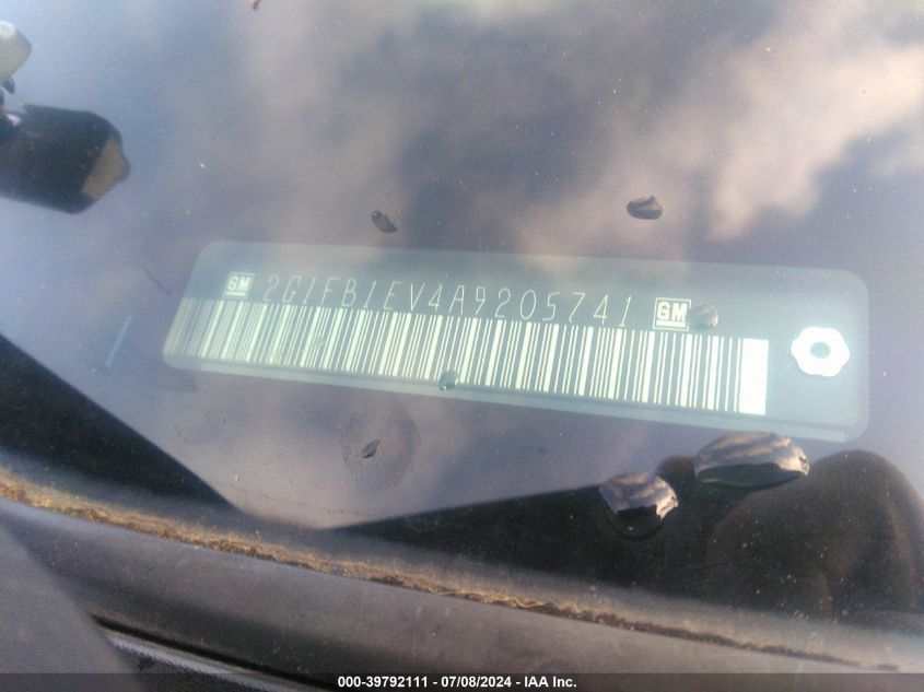 2010 Chevrolet Camaro 1Lt VIN: 2G1FB1EV4A9205741 Lot: 39792111
