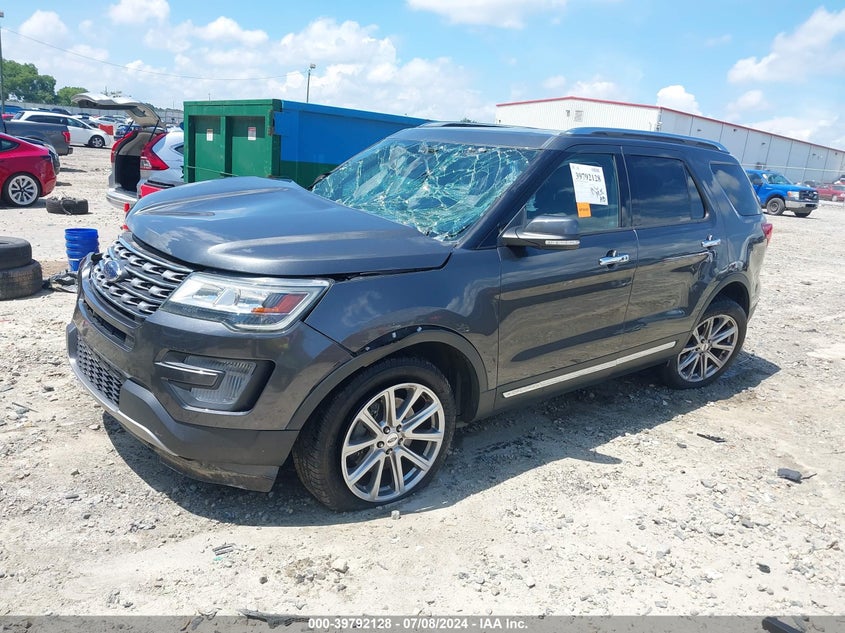 VIN 1FM5K7F88HGC06557 2017 FORD EXPLORER LIMITED