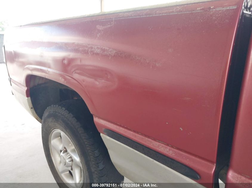 1998 Dodge Ram 1500 St VIN: 3B7HC13Z5WG225528 Lot: 39792151