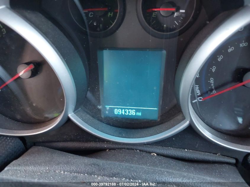 2013 Chevrolet Cruze Lt VIN: 1G1PK5SB4D7157993 Lot: 39792188