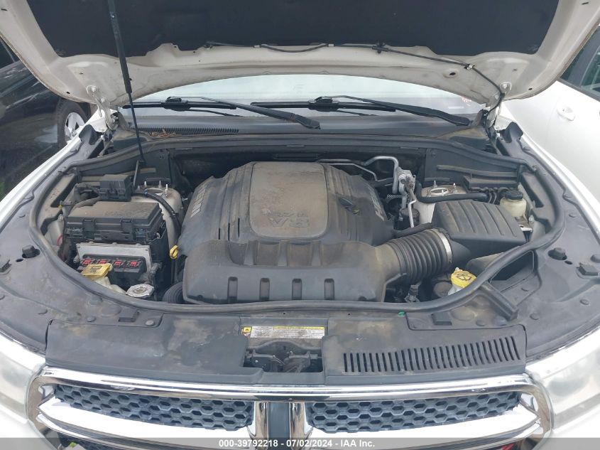 2012 Dodge Durango Crew VIN: 1C4SDHDT6CC260566 Lot: 39792218