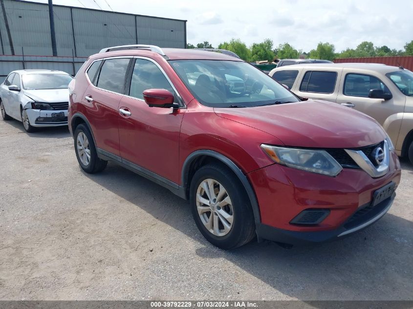 2016 Nissan Rogue S/Sl/Sv VIN: 5N1AT2MT5GC745262 Lot: 39792229