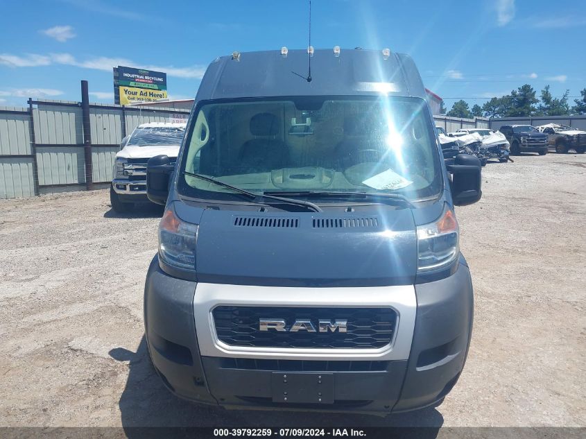 2019 Ram Promaster 3500 Cargo Van High Roof 159 Wb Ext VIN: 3C6URVJG1KE544783 Lot: 39792259