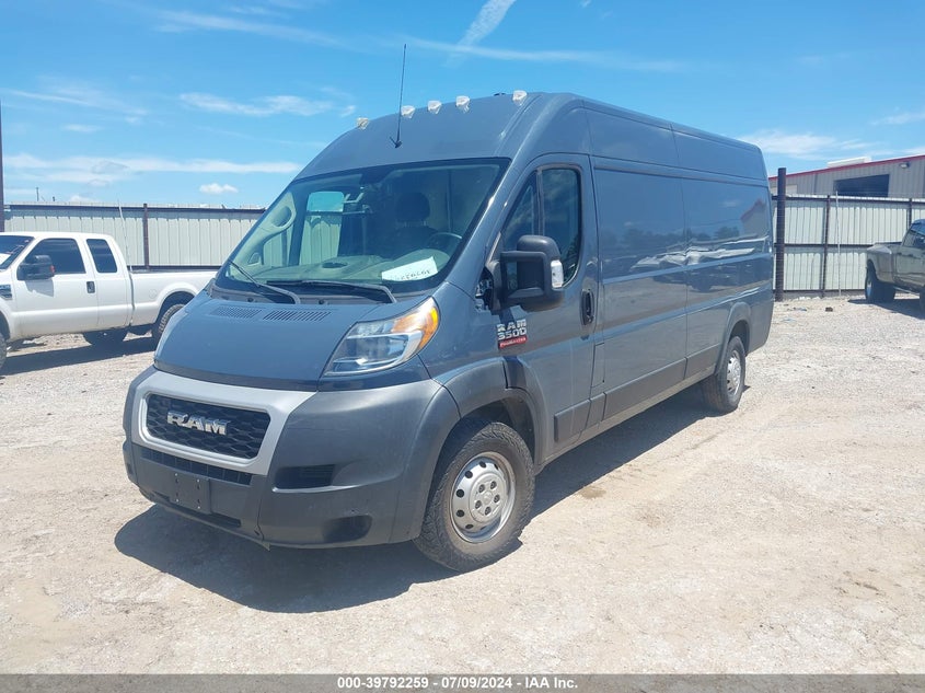 2019 Ram Promaster 3500 Cargo Van High Roof 159 Wb Ext VIN: 3C6URVJG1KE544783 Lot: 39792259