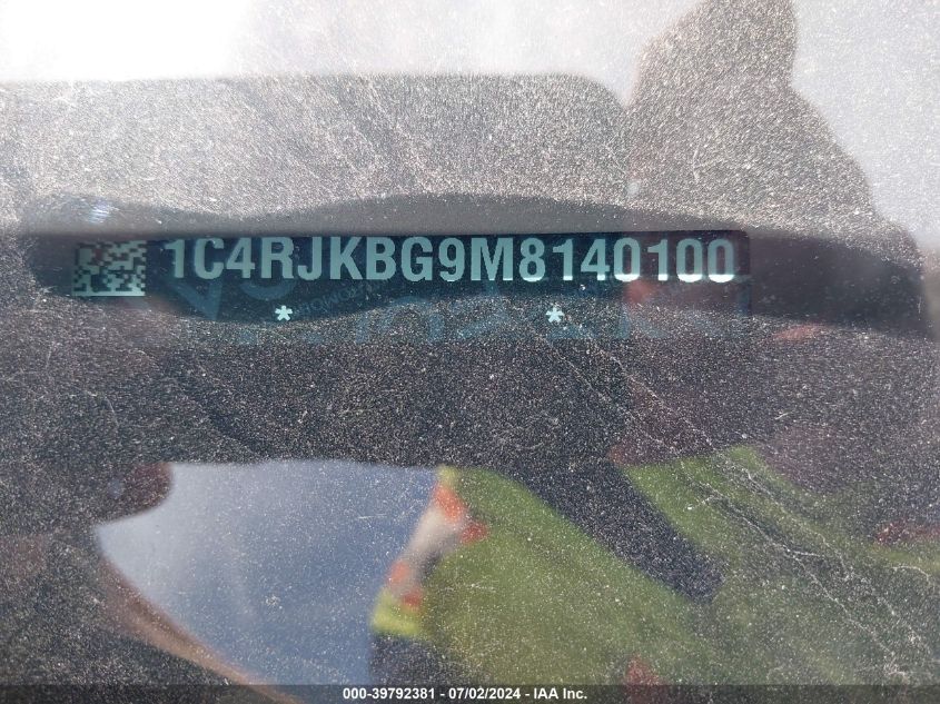 2021 Jeep Grand Cherokee L Limited 4X4 VIN: 1C4RJKBG9M8140100 Lot: 39792381