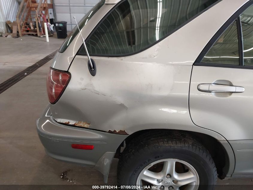 2000 Lexus Rx 300 VIN: JT6HF10U7Y0146392 Lot: 39792414