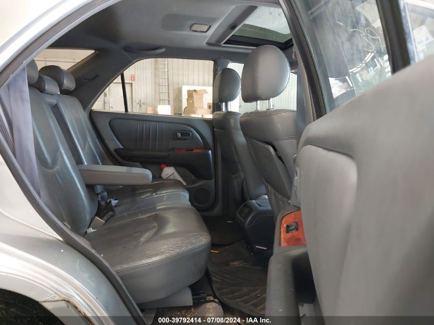 2000 Lexus Rx 300 VIN: JT6HF10U7Y0146392 Lot: 39792414