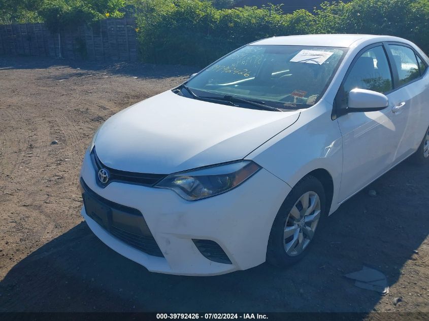 2016 Toyota Corolla Le VIN: 2T1BURHE3GC535759 Lot: 39792426