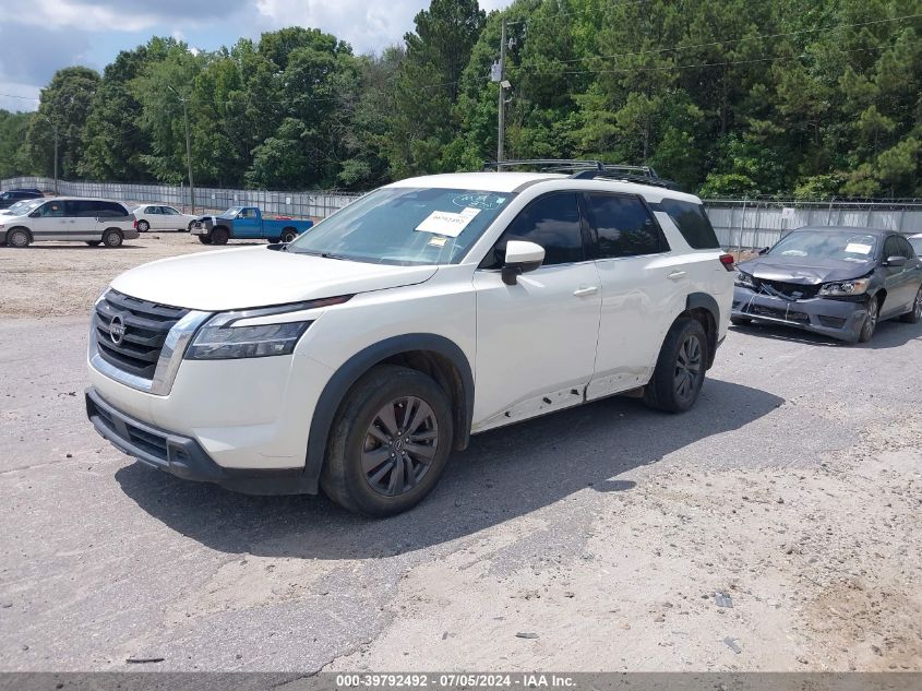 2022 Nissan Pathfinder Sv 2Wd VIN: 5N1DR3BA9NC220589 Lot: 39792492